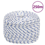Vidaxl Boat Rope 8 mm 250 m polypropylenhvid