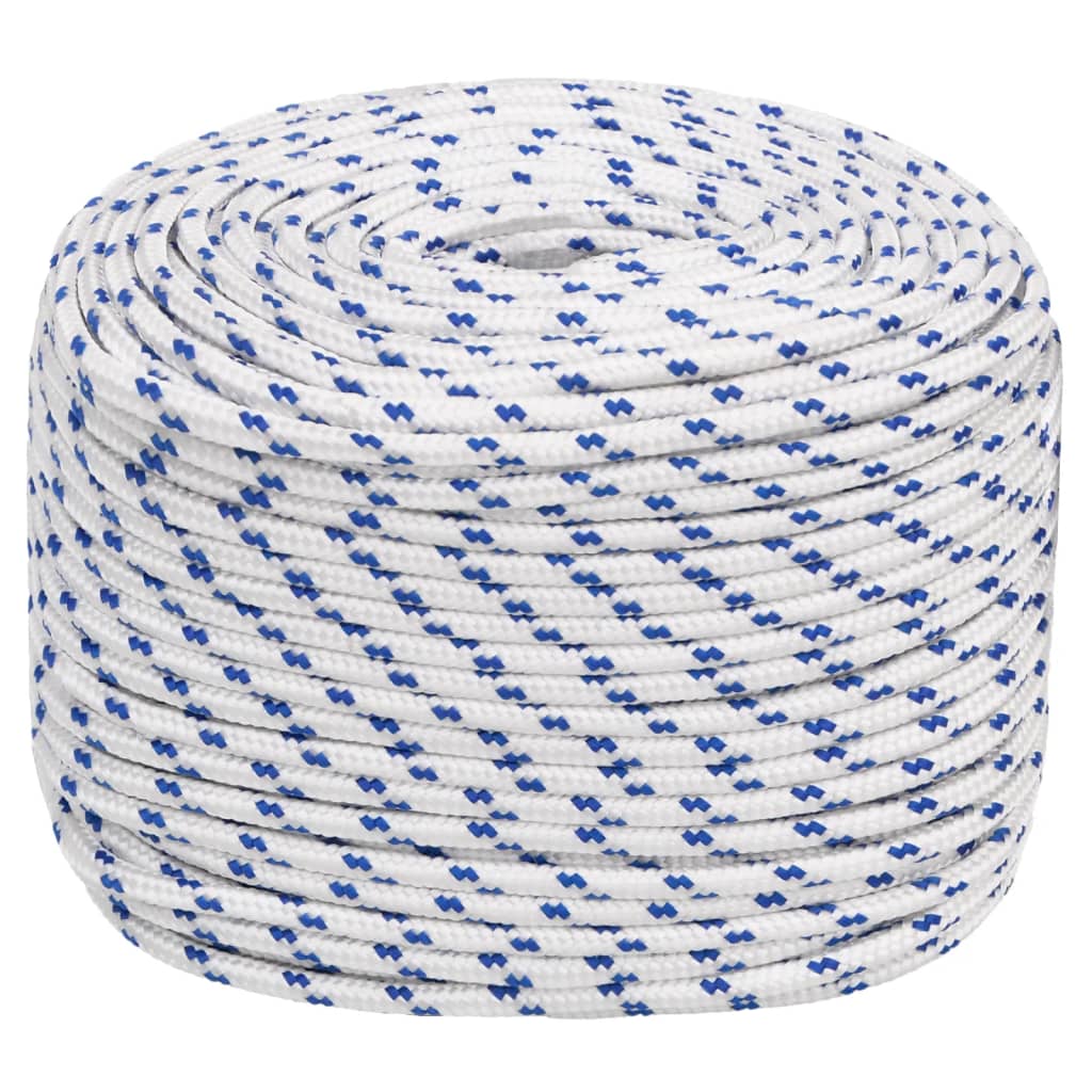Vidaxl Boat Rope 10 mm 25 m polypropylenhvide