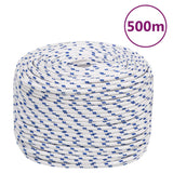Vidaxl Boat Rope 10 mm 500 m polypropylenhvide