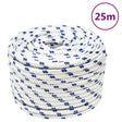 Vidaxxl Boat Rope 12 mm 25 m polypropylenhvide