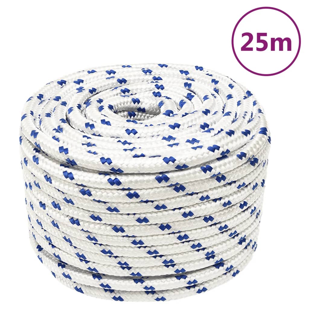 Vidaxl Boot Rope 14 mm 25 m polypropylenhvide