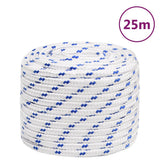 Vidaxxl Boat Rope 16 mm 25 m polypropylenhvid