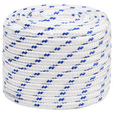 Vidaxxl Boat Rope 18 mm 25 m polypropylenhvid