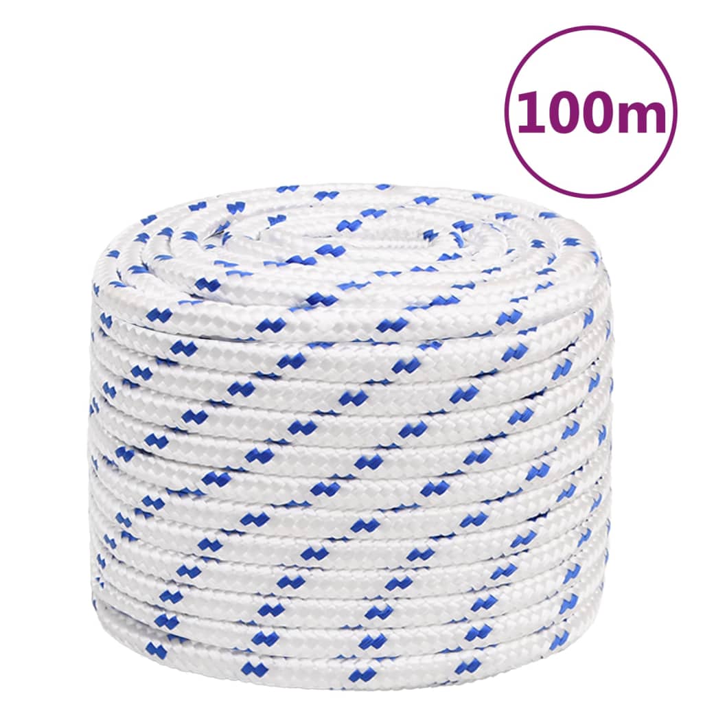 Vidaxl Boot Rope 18 mm 100 m polypropylenhvid