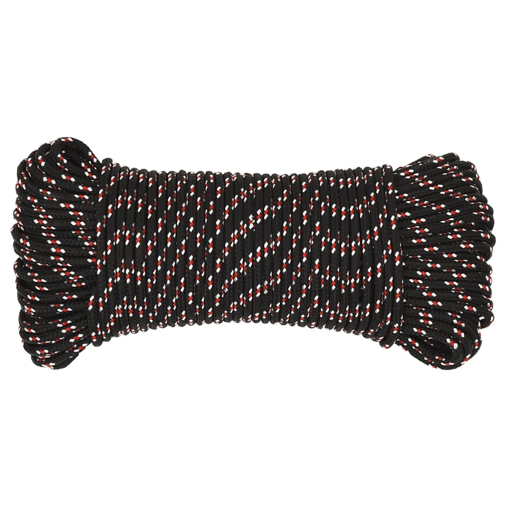 Vidaxl Boat Rope 4 mm 50 m polypropylen sort