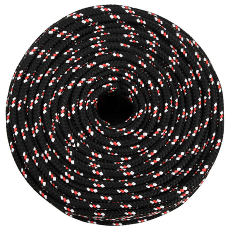 Vidaxl Boot Rope 6 mm 25 m polypropylen sort