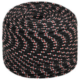 VidaXL bådreb 6 mm 50 m polypropylen sort