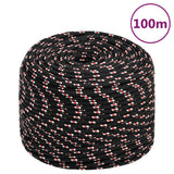 Vidaxl Boot Rope 10 mm 100 m polypropylen sort