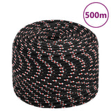 Vidaxl Boot Rope 10 mm 500 m polypropylen sort