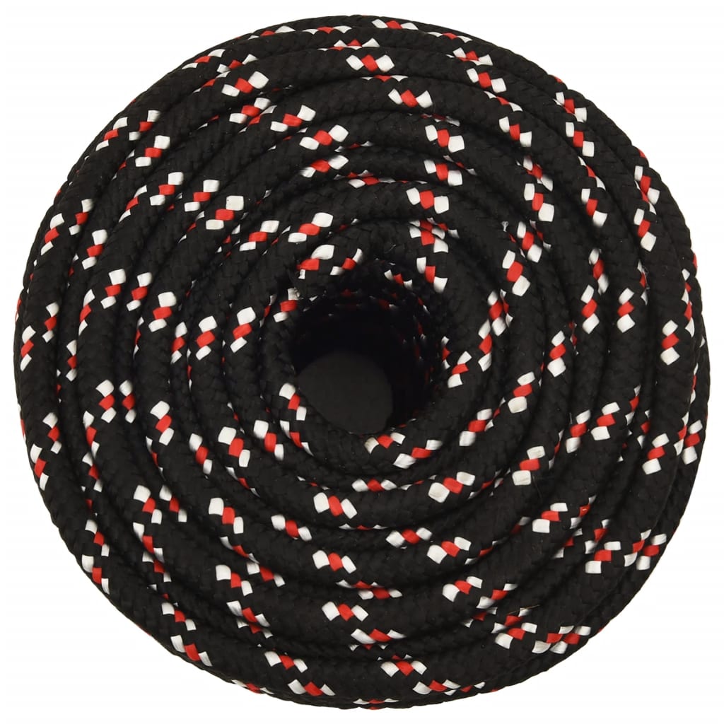 Vidaxl Boot Rope 12 mm 100 m polypropylen sort
