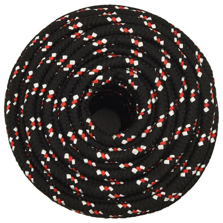 VidaXL bådreb 14 mm 25 m polypropylen sort