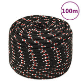 Vidaxl Boot Rope 14 mm 100 m polypropylen sort