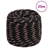 Vidaxl Boat Rope 18 mm 25 m polypropylen sort