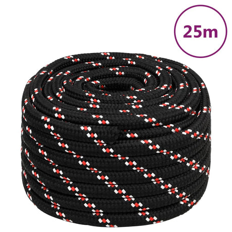 Vidaxl Boat Rope 20 mm 25 m polypropylen sort
