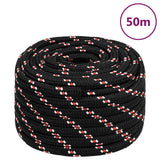 Vidaxxl Boat Rope 20 mm 50 m polypropylen sort