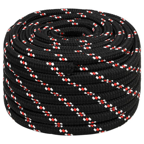 Vidaxxl Boat Rope 20 mm 50 m polypropylen sort