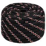 Vidaxxl Boat Rope 20 mm 50 m polypropylen sort