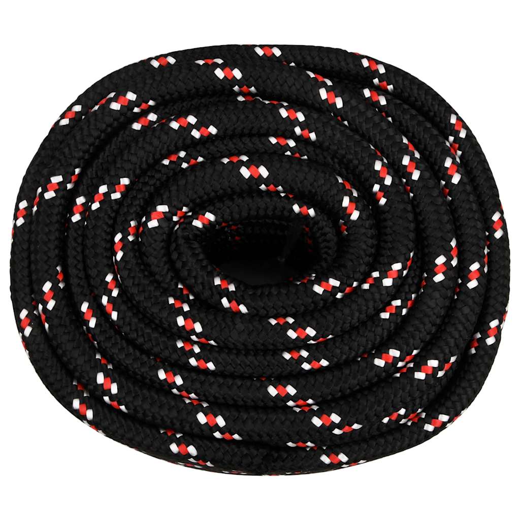 Vidaxxl Boat Rope 20 mm 50 m polypropylen sort