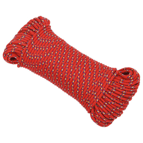 Vidaxl Boat Rope 4 mm 25 m polypropylenrød