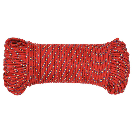 Vidaxl Boat Rope 4 mm 25 m polypropylenrød