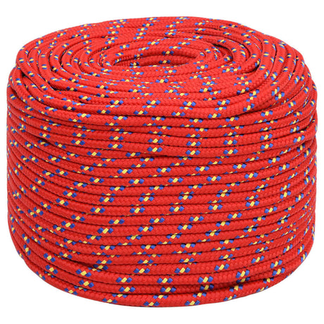 Vidaxl Boat Rope 6 mm 50 m polypropylenrød