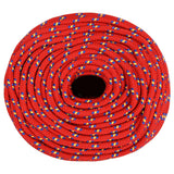 Vidaxxl bådreb 8 mm 250 m polypropylen rød