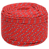 Vidaxxl Boat Rope 10 mm 500 m polypropylenrød