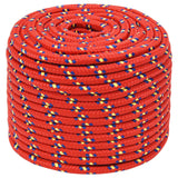 Vidaxl Boat Rope 14 mm 100 m polypropylenrød