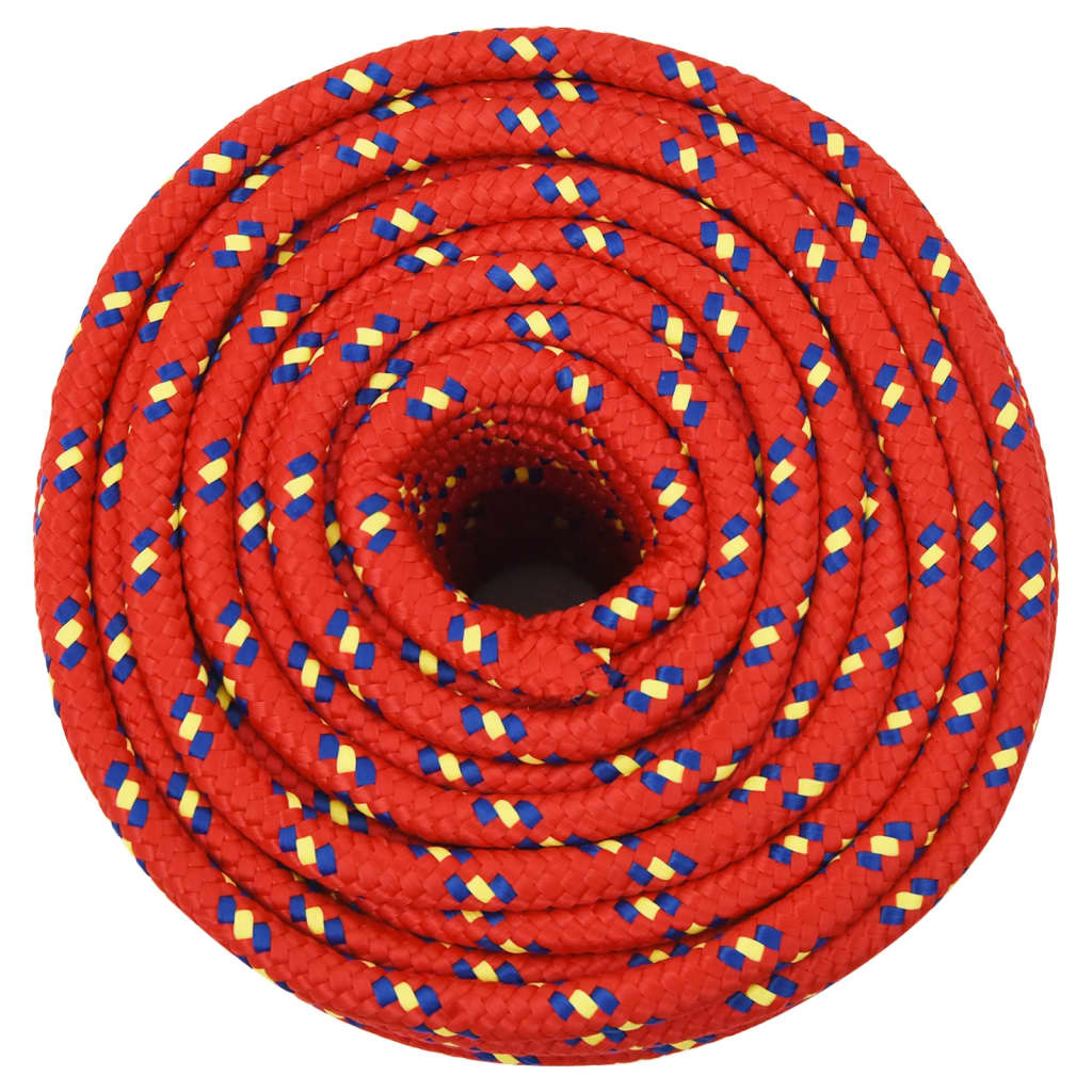 Vidaxl Boat Rope 14 mm 100 m polypropylenrød
