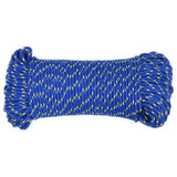 Vidaxl bådreb 4 mm 50 m polypropylen blå