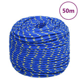 Vidaxl bådreb 8 mm 50 m polypropylen blå