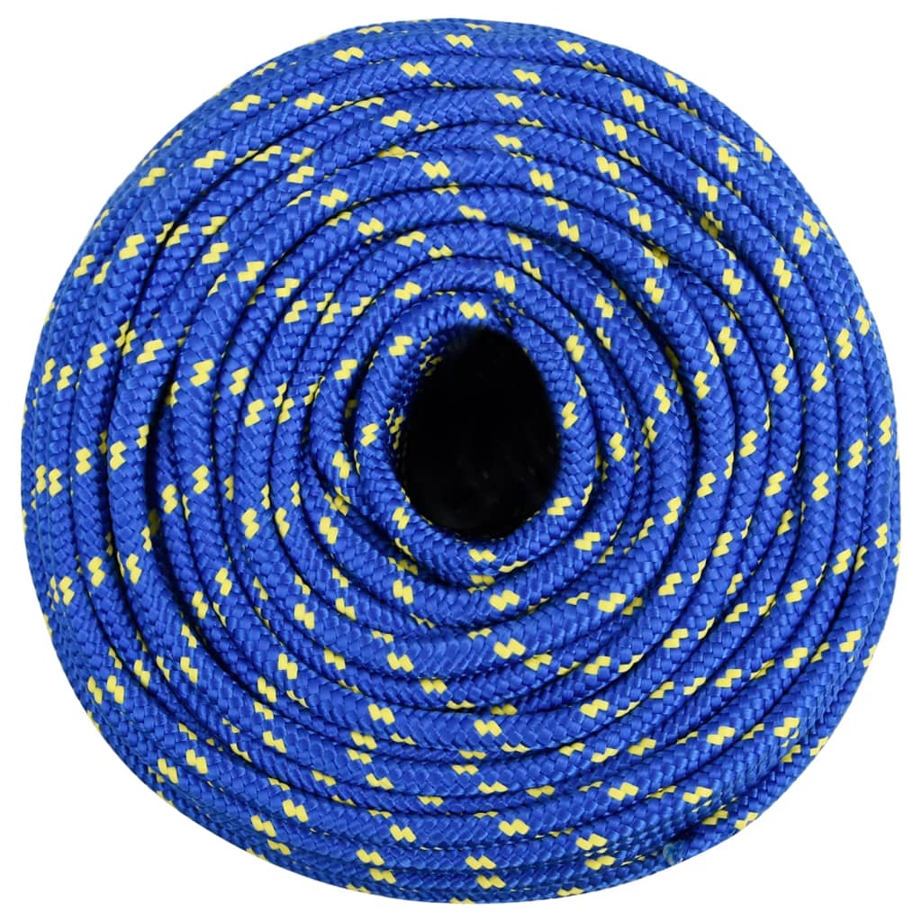 Vidaxl bådreb 8 mm 250 m polypropylen blå