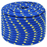 Vidaxl bådreb 14 mm 25 m polypropylen blå