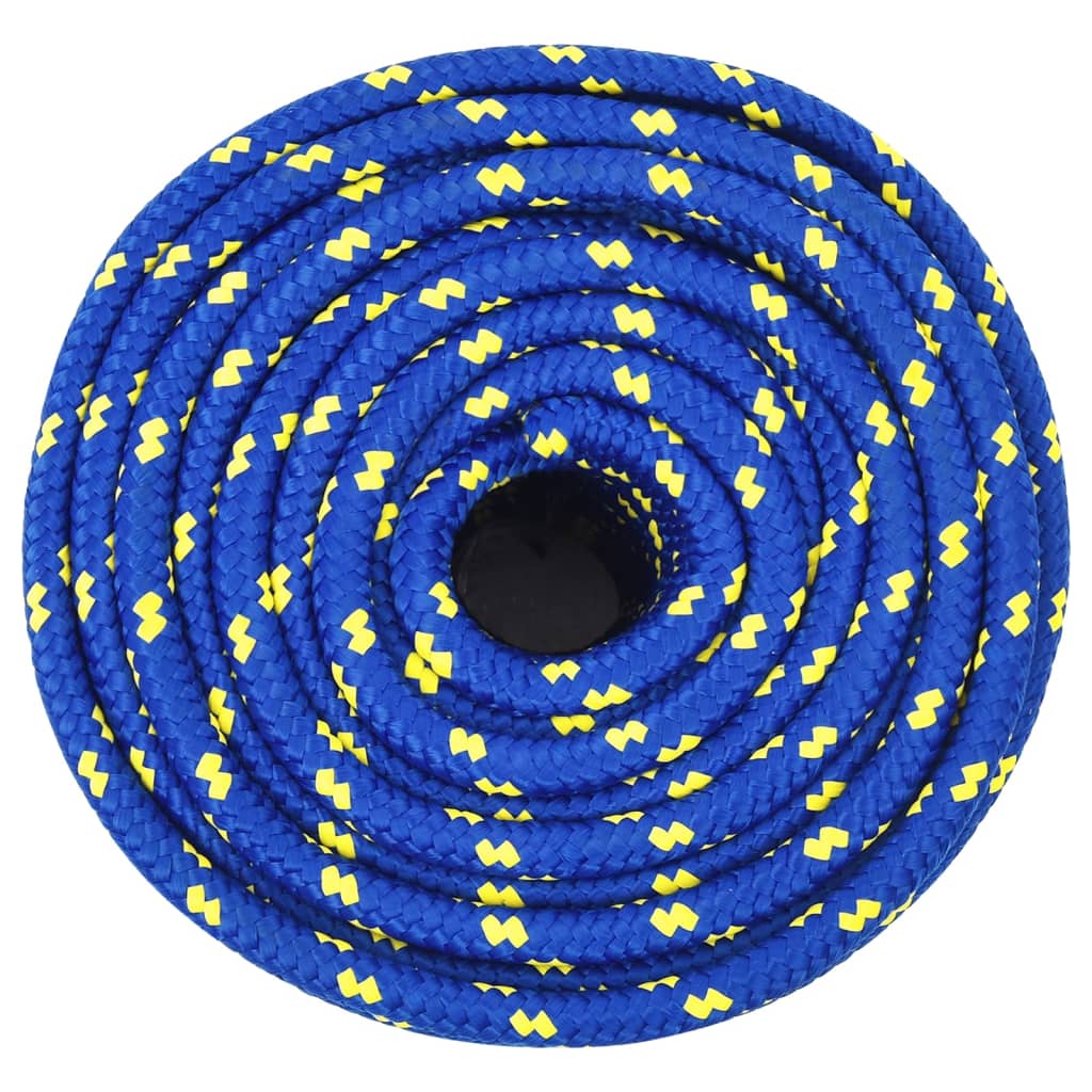 Vidaxl bådreb 14 mm 25 m polypropylen blå