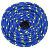 Vidaxl bådreb 14 mm 25 m polypropylen blå