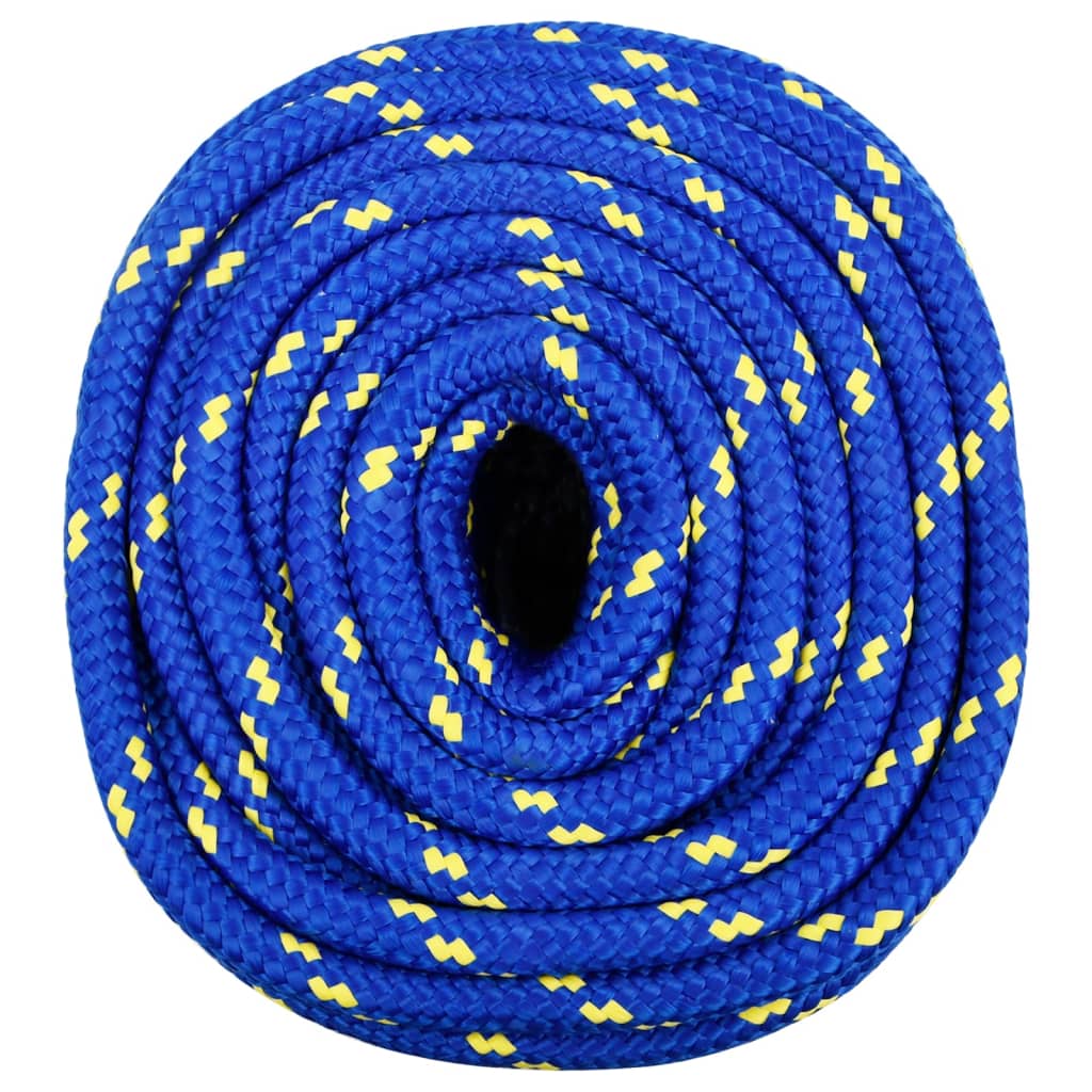 Vidaxl bådreb 16 mm 25 m polypropylen blå