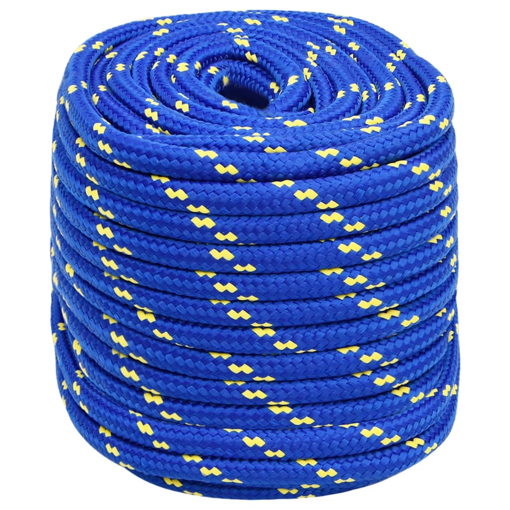Vidaxl bådreb 18 mm 25 m polypropylen blå