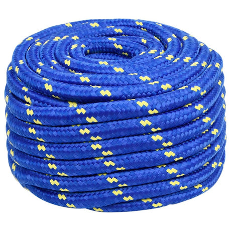 Vidaxl bådreb 20 mm 25 m polypropylen blå