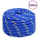 Vidaxl bådreb 20 mm 100 m polypropylen blå