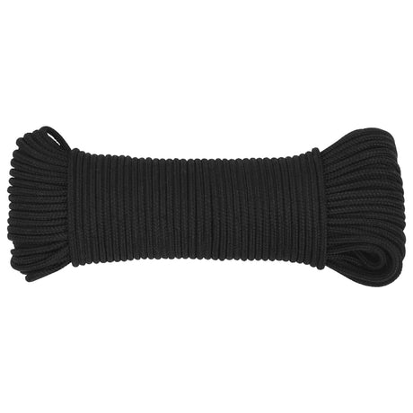 Vidaxl bådreb 3 mm 500 m polypropylen sort