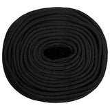 Vidaxl bådreb 8 mm 25 m polypropylen sort