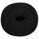 Vidaxl bådreb 10 mm 25 m polypropylen sort
