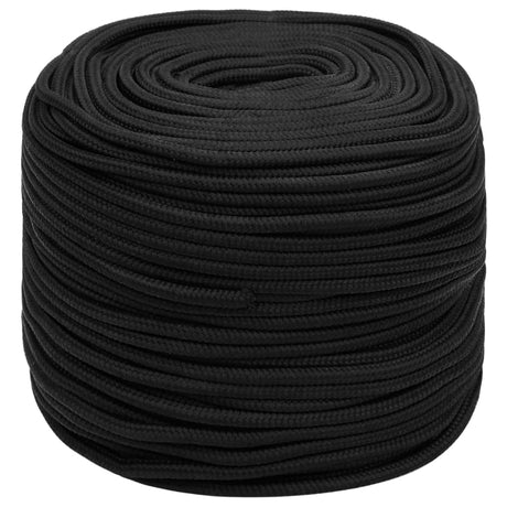 Vidaxl bådreb 10 mm 250 m polypropylen sort