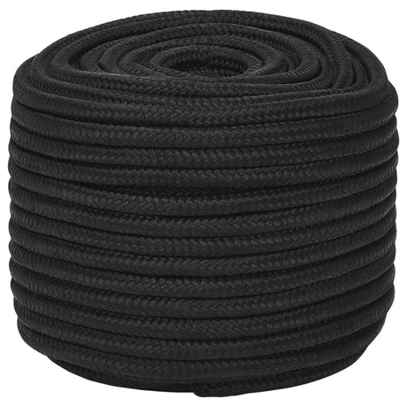 Vidaxl Boat Rope 14 mm 50 m polypropen sort