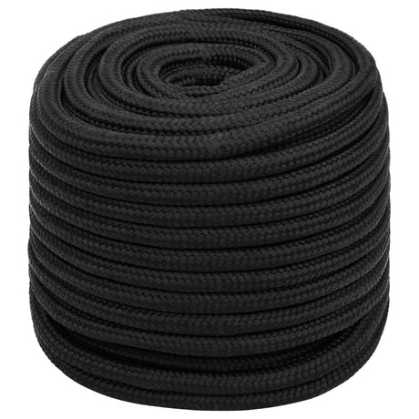 Vidaxl bådreb 16 mm 100 m polypropylen sort