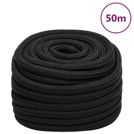 Vidaxl bådreb 20 mm 50 m polypropylen sort