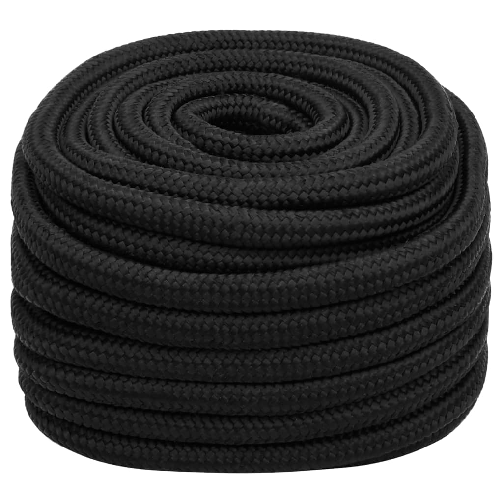 Vidaxl bådreb 20 mm 50 m polypropylen sort