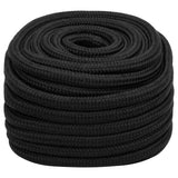 Vidaxl bådreb 20 mm 50 m polypropylen sort