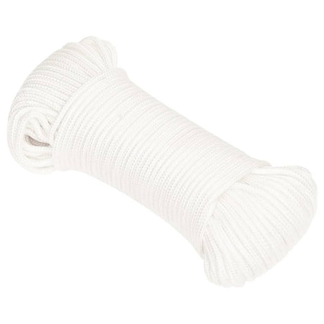 Vidaxl bådreb 4 mm 500 m polypropylen massiv hvid