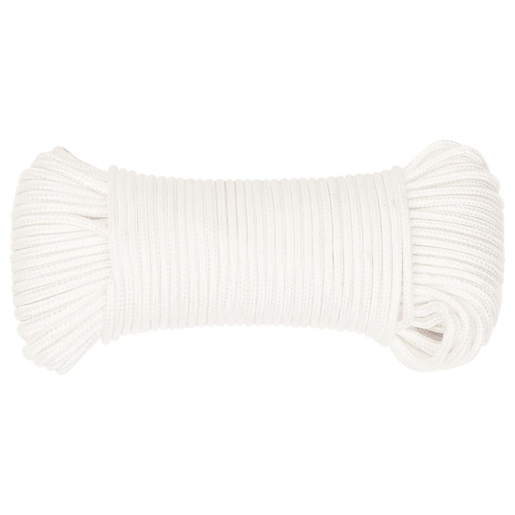 Vidaxl Boat Rope 5 mm 500 m polypropylen fuld hvid